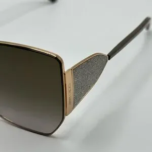 JIMMY CHOO Sunglasses River/S 763 Gold Oversized Women NEW Jimmy Choo River/S 763/HA Women main image 4